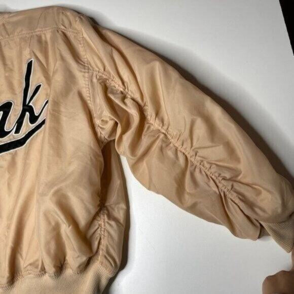 Victoria's Secret PINK Size XS Blush Pink Long Sleeve Full Zip Logo Jacket - Picture 13 of 14